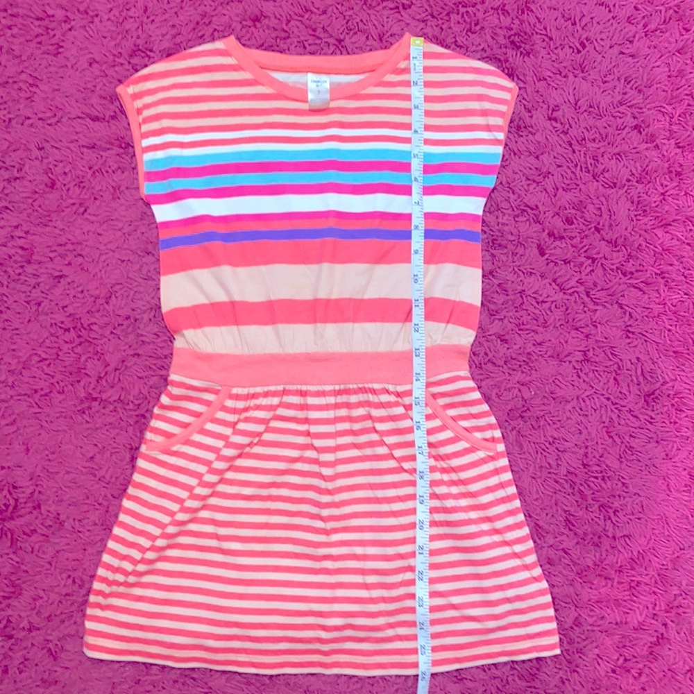 Osh kosh girls striped dress size 7
